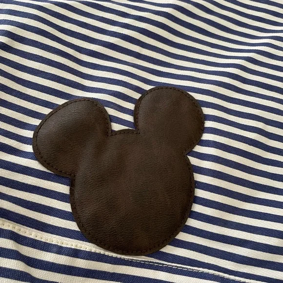 Disney Parks Mickey Blue/ White striped Tote Bag - Picture 3 of 6